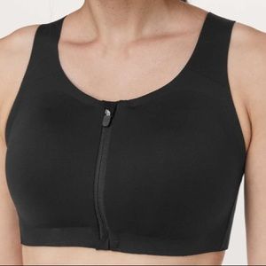 LULULEMON Enlite Bra 34D Zip Front : Black